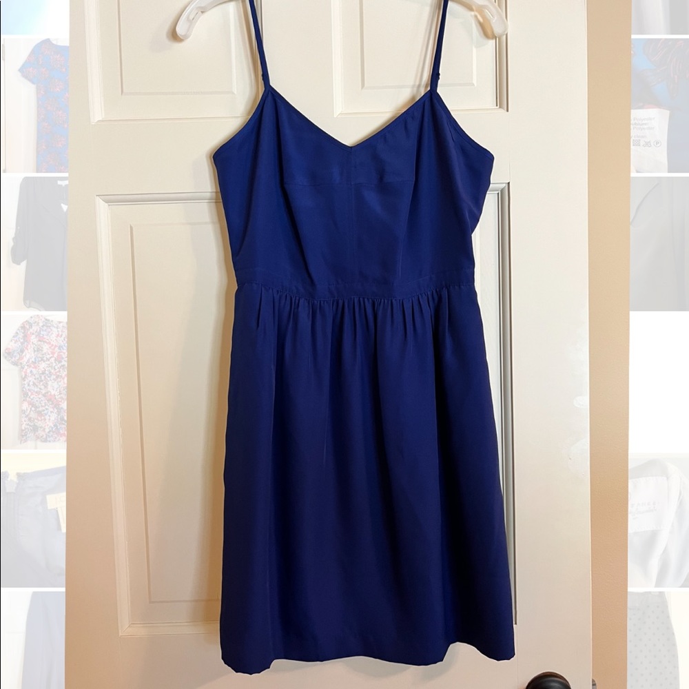 JCrew dark blue lightweight dress
